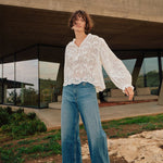 MOS MOSH MMTazzin Caza Blouse in White