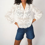 MOS MOSH MMTazzin Caza Blouse in White