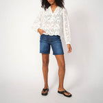 MOS MOSH MMTazzin Caza Blouse in White