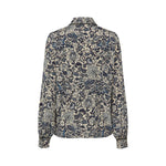 DEA KUDIBAL LenaDEA Silk Blouse with Special Trim in Dentelle Midnight