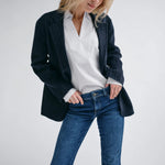 MOS MOSH MMKarita Idun Wool Blazer in Salute Navy