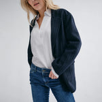 MOS MOSH MMKarita Idun Wool Blazer in Salute Navy