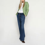 MOS MOSH MMDara Verneza Wide Leg Jeans in Dark Blue