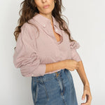 MOS MOSH MMBritze Check Shirt in Dusty Rose