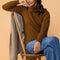 NOBLE WILDE Polo Neck Sweater  in Tahiti