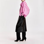 ESSENTIEL ANTWERP Karismatic Pussy Bow Tie Top in Pale Pink