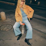 MOS MOSH MMMattie Flip Denim Shirt in Mid Blue