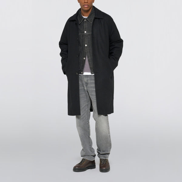 EDWIN Mac Wool Coat in Black