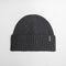 BARBOUR Danforth Knitted Beanie Hat in Charcoal