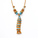 PHILIPPA KUNISCH S Fish Necklace in Orange