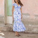 NEW DAY ORIGINALS Misha Cotton Dress in Paradise Blue