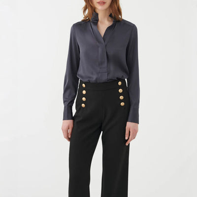 DEA KUDIBAL Nate Blouse with High Cuffs in Inkpot