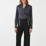 DEA KUDIBAL Nate Blouse with High Cuffs in Inkpot