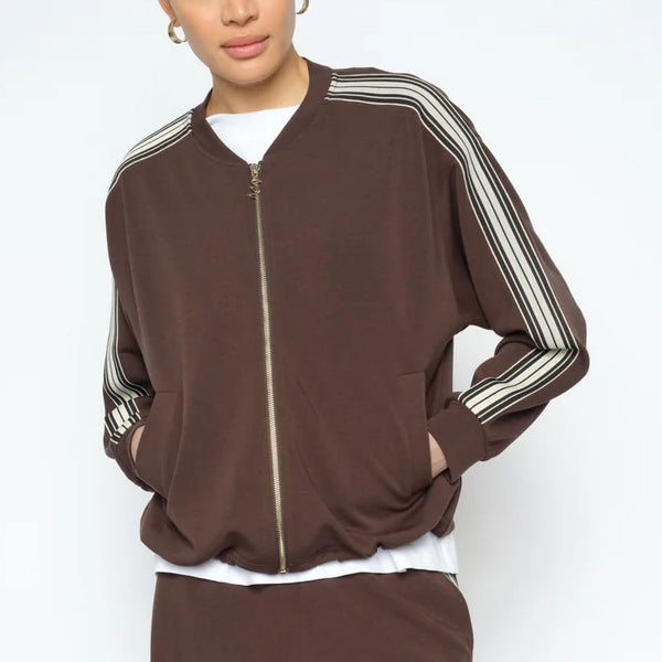 MOS MOSH MMArdie Zip Oversize Sweatshirt in Delicioso