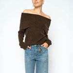 MOS MOSH MMMape Off Shoulder Jumper in Delicioso