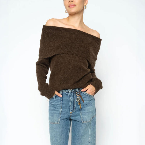 MOS MOSH MMMape Off Shoulder Jumper in Delicioso
