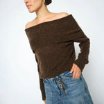 MOS MOSH MMMape Off Shoulder Jumper in Delicioso
