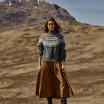 MOS MOSH MMKit Sato Midi Skirt  in Dark Camel