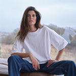 MOS MOSH MMNatalie Round Neck Boxy T-Shirt in White