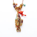 PHILIPPA KUNISCH M Fish Necklace in Turquoise