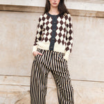SOPHIE + LUCIE Arlequin Jewel Button Cardigan in Butter