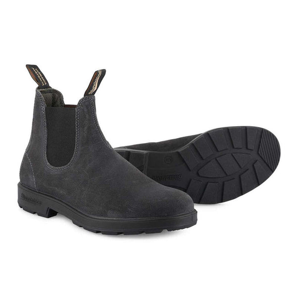 BLUNDSTONE 1910 Wax Suede Boots in Steel Grey