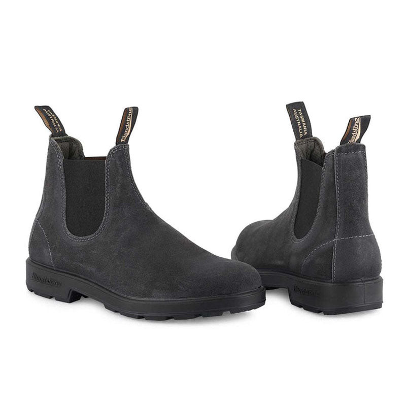 BLUNDSTONE 1910 Wax Suede Boots in Steel Grey