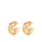 TALIS CHAINS Chunky Twist Earrings in Gold