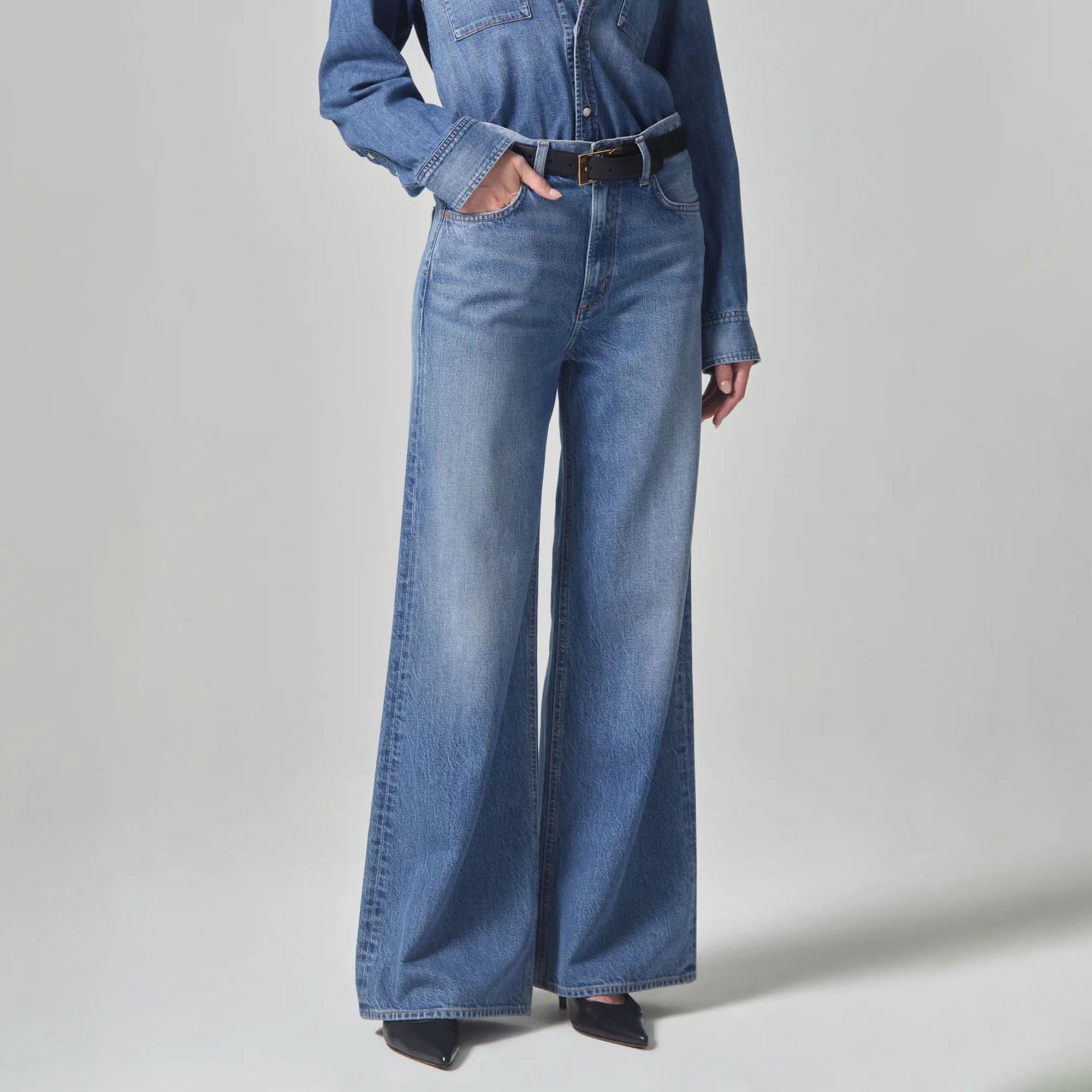 CITIZENS OF HUMANITY Brynn Drawstring Trouser in Atlantis