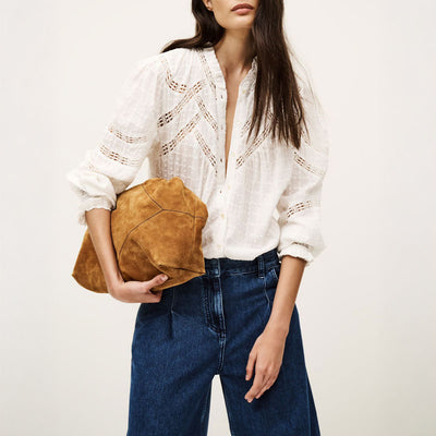 BA&SH Brona Shirt in Vanille