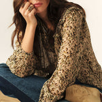 BA&SH Capucine Blouse in Ecru
