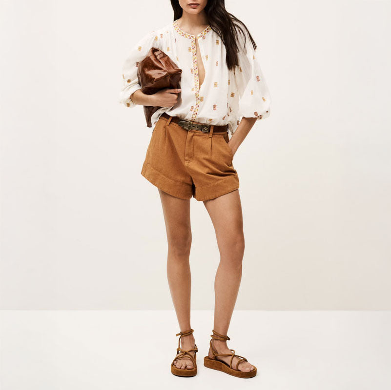 BA&SH Daphne Blouse in Ecru