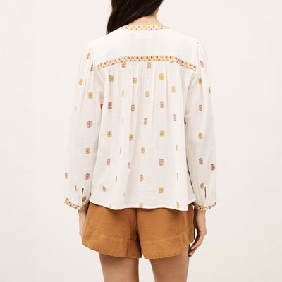 BA&SH Daphne Blouse in Ecru