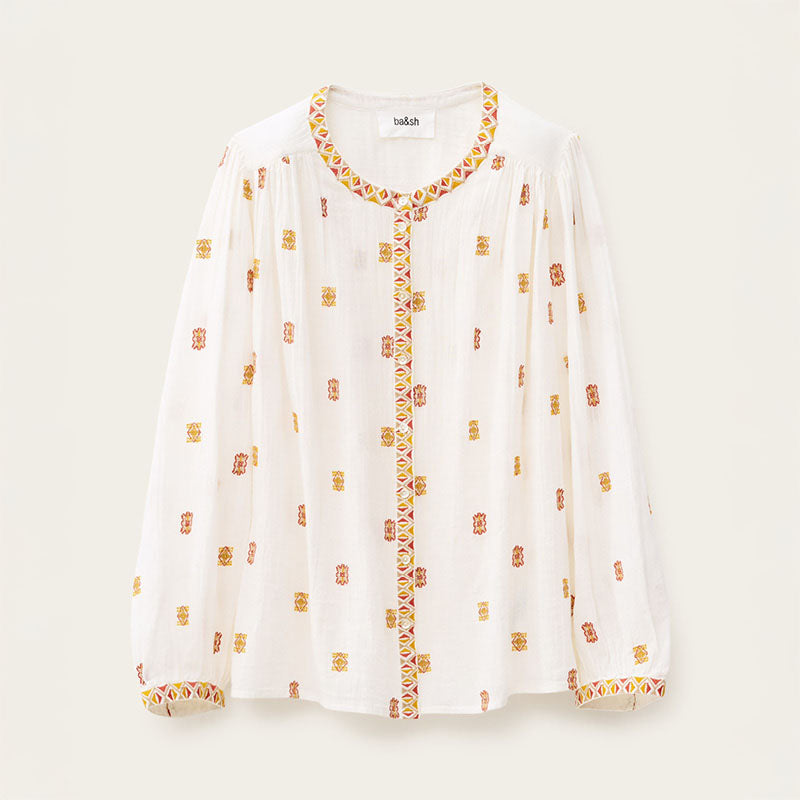 BA&SH Daphne Blouse in Ecru