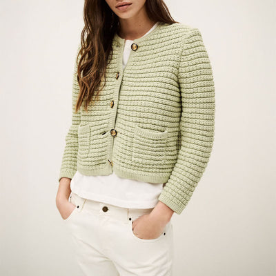 BA&SH Gaspard Cardigan in Sauge