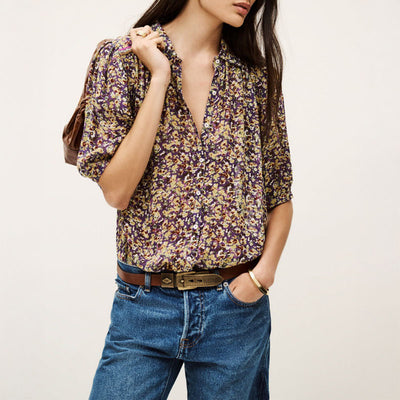 BA&SH Lark Shirt in Violet