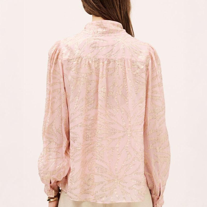BA&SH Minnie Blouse in Rosepale