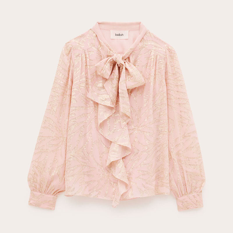 BA&SH Minnie Blouse in Rosepale