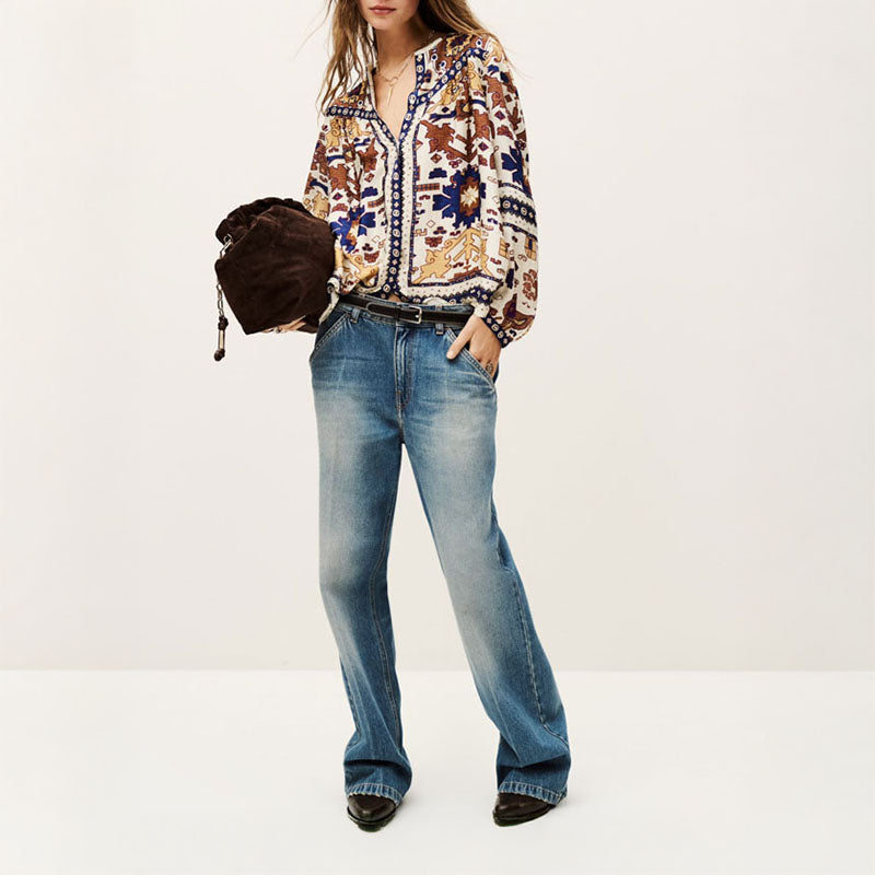 BA&SH Verone Blouse in Ecru