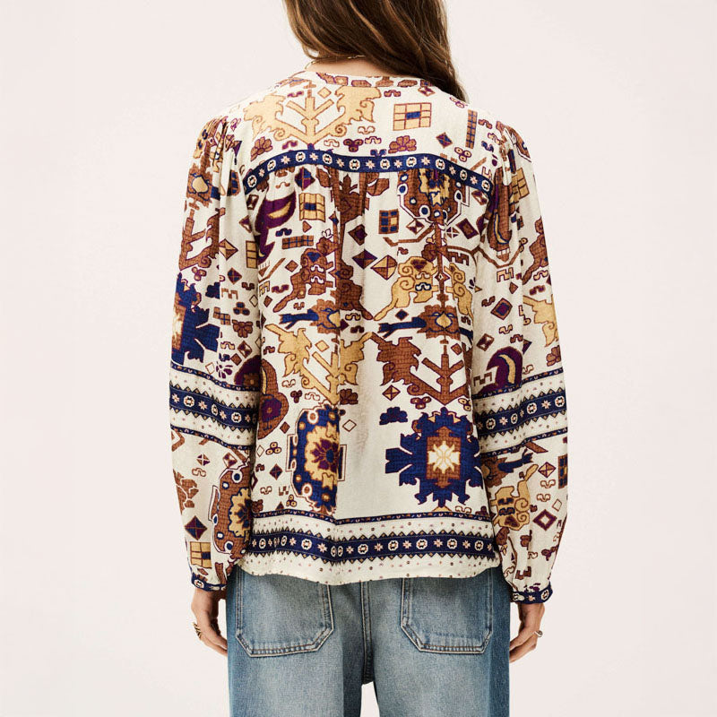 BA&SH Verone Blouse in Ecru