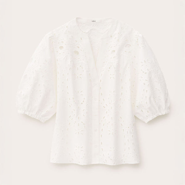 BA&SH Beatrice Shirt in Ecru