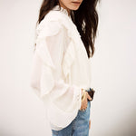 BA&SH Nills Blouse in Ecru