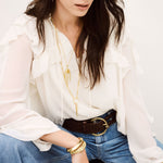 BA&SH Nills Blouse in Ecru