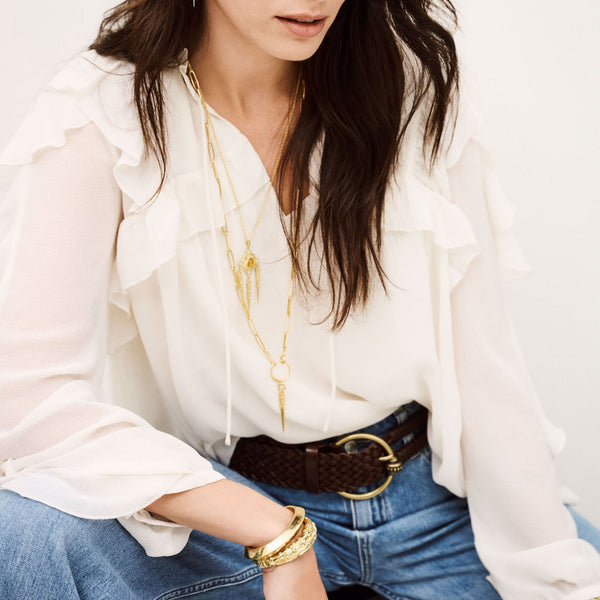 BA&SH Nills Blouse in Ecru