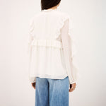 BA&SH Nills Blouse in Ecru