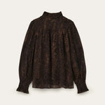 BA&SH Shamy Blouse in Brown
