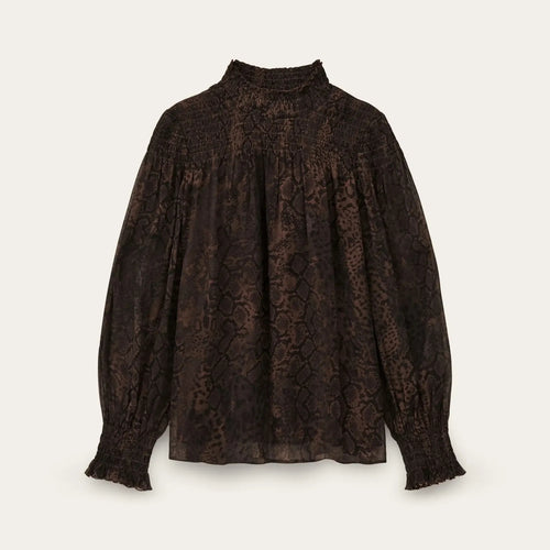 BA&SH Shamy Blouse in Brown