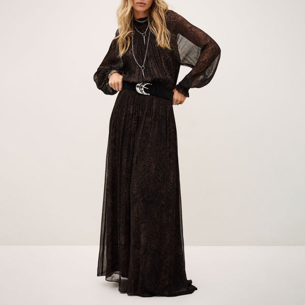 BA&SH Smoky Dress in Brown