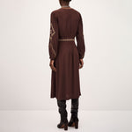 BA&SH Tany Dress in Chocolate