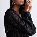 AUBADE Long Sleeve Body Suit in Black